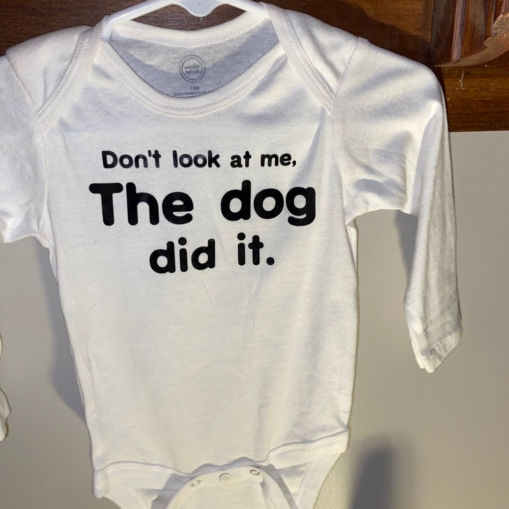 Don’t look at me the dog did it onesie